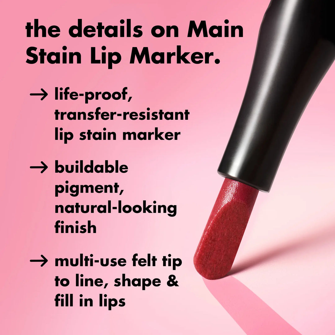 e.l.f Main Stain Lipliner Marker - Long-Lasting Lip Color Tool for Precise Lip Definition (Beauty &amp; Personal Care Makeup Accessory)