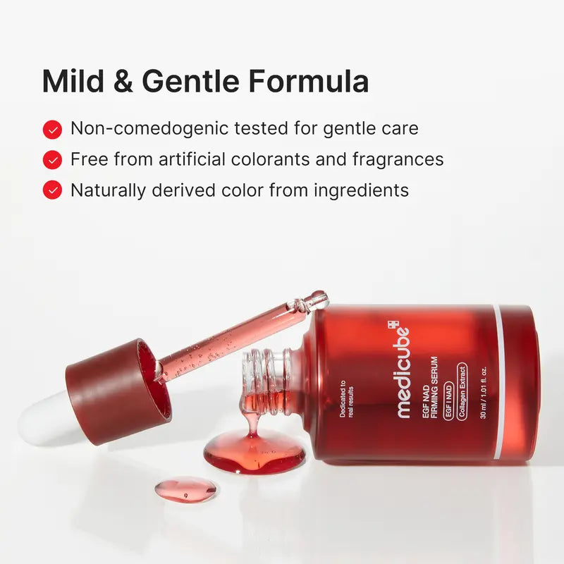 [NEW] [medicube] NAD+ EGF Firming Serum | NAD+, EGF, Collagen Extract, Anti-aging, Plumping, Radiance Boosting Serum | Cares for Look of Fine Lines, Skin Elasticity &amp; Firmness For Youthful-looking Skin (30ml / 1.01 fl. oz.) | Korean Skincare, K-Beauty