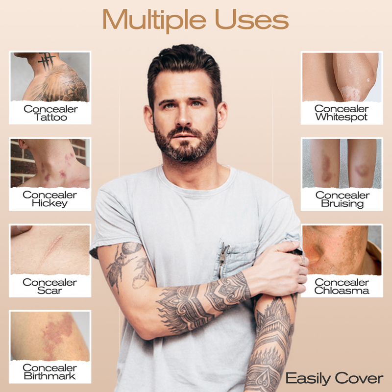 🥳2026 HOT SALE🥳💞50K+ SOLD!🎨🛡️ 50% OFF! Waterproof Scar Concealer – Dual‑shade custom match, covers scars &amp; birthmarks. Sweat‑proof, all‑day wear. 💪✨