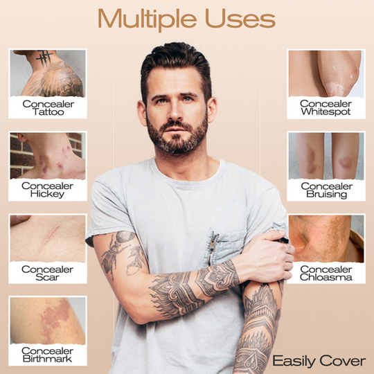 🥳2026 HOT SALE🥳💞50K+ SOLD!🎨🛡️ 50% OFF! Waterproof Scar Concealer – Dual‑shade custom match, covers scars &amp; birthmarks. Sweat‑proof, all‑day wear. 💪✨