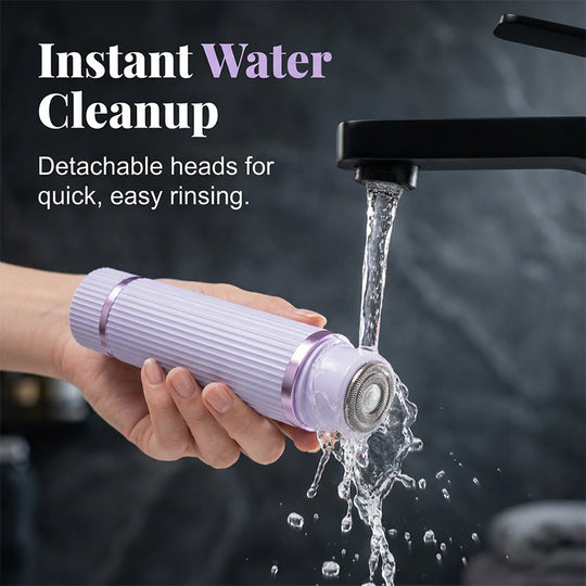 ✨ Gentle Precision Bikini Trimmer – 💖 Painless Pubic Hair Trimmer, 💦 Waterproof &amp; 🔋 Rechargeable Body Groomer for Sensitive Areas