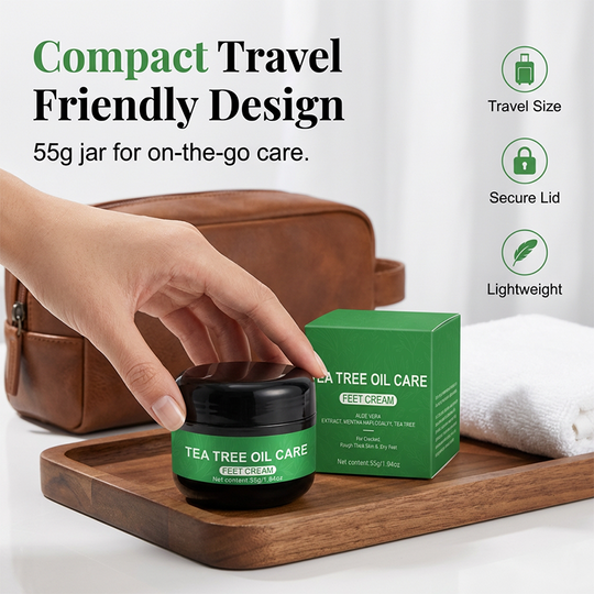 👣🔥 Buy 2 Get 1 Free! 🌿 Natural Tea Tree Oil Foot Care ✨ Refreshing, Nourishing &amp; Gentle Daily Care for Soft, Smooth Feet 💚