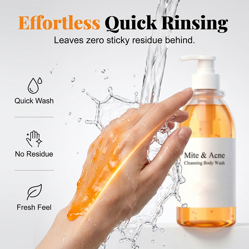 🔥 50% OFF TODAY! 🛁 Anti-Mite &amp; Acne Control Body Wash ✨ Deep Cleansing, Oil Control &amp; Clearer-Looking Skin