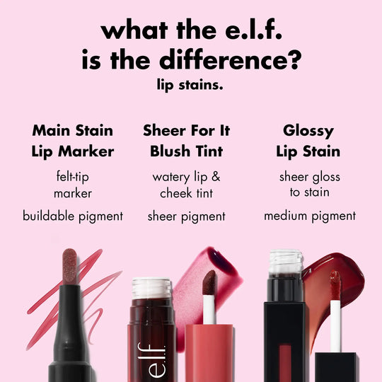 e.l.f Main Stain Lipliner Marker - Long-Lasting Lip Color Tool for Precise Lip Definition (Beauty &amp; Personal Care Makeup Accessory)