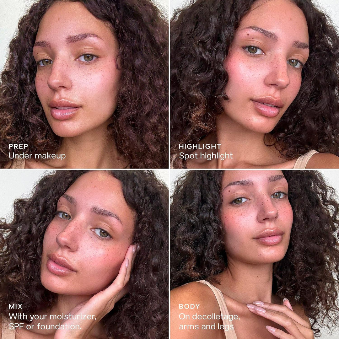 ✨ Glowy Super Gel – Hydrating Primer &amp; Glow Serum 💖 Vitamin C, Squalane &amp; Instant Glass Skin Radiance 🌟