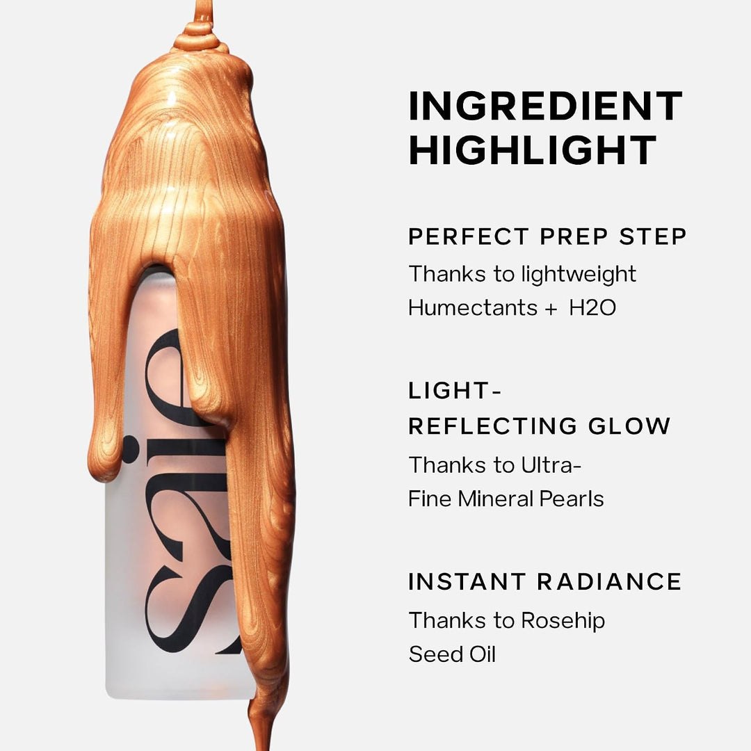 ✨ Glowy Super Gel – Hydrating Primer &amp; Glow Serum 💖 Vitamin C, Squalane &amp; Instant Glass Skin Radiance 🌟