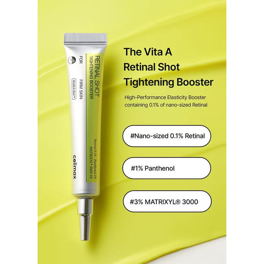The Vita A Retinal Shot Tightening Booster | with Retinal, Matryxyl, Pore Minimizer, Wrinkles &amp; Fine Lines, Firmer Skin, 15ml, Retinol Skincare