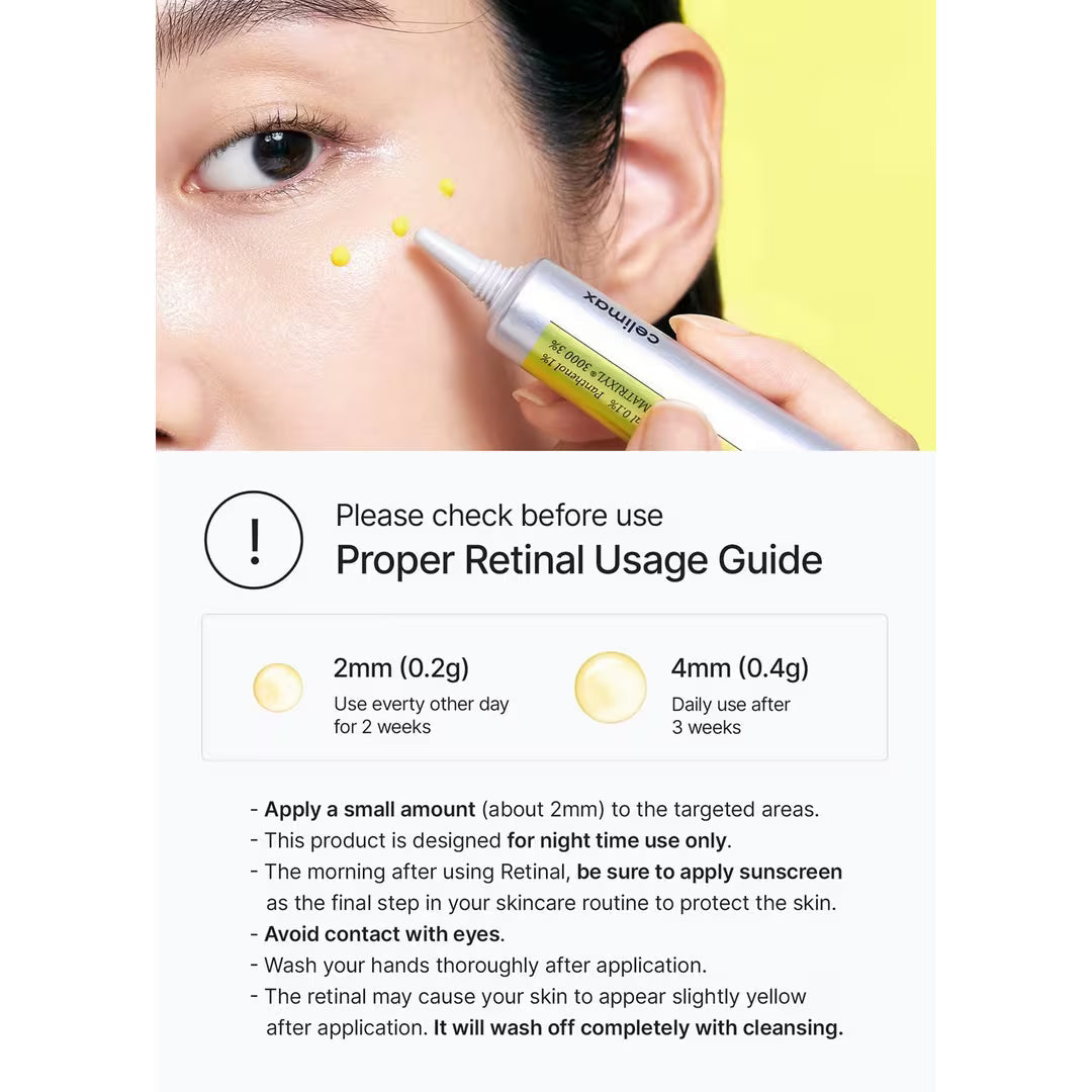 The Vita A Retinal Shot Tightening Booster | with Retinal, Matryxyl, Pore Minimizer, Wrinkles &amp; Fine Lines, Firmer Skin, 15ml, Retinol Skincare