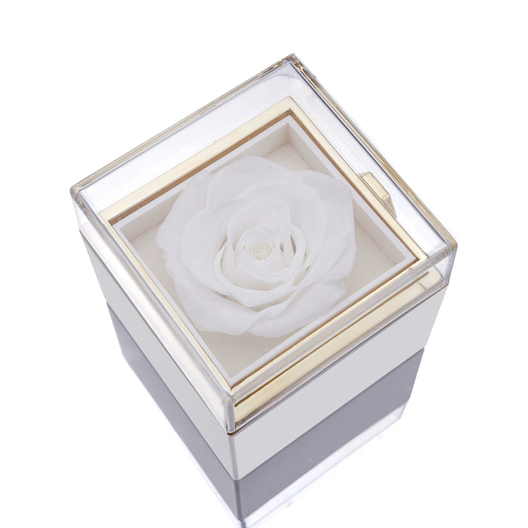 Eternal Rose Box - W/Engraved Necklace &amp; Artificial Rose