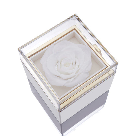 Eternal Rose Box - W/Engraved Necklace &amp; Artificial Rose