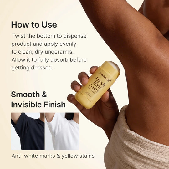 [NEW] [medicube] Deodorant Vanilla &amp; Pistachio Fresh That Lasts | 24 Hour Odor Control, No Aluminum, Baking Soda, Parabens, Phthalates, Ethanol | Brightening &amp; Smoothing for Dark Underarms with Koic Acid &amp; Turmeric | Korean Skincare, K-Beauty