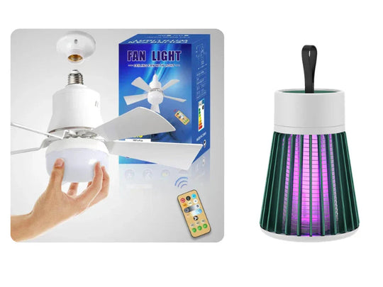 🏆LAST DAY SALE 50% OFF🔥SmartBreez 40W LED Ceiling Fan Light – 20.5 Ultra-Quiet with Remote 🎯 | E27 + FREE B22 Adapter 🔌 | For Bedroom 😴, Kitchen 👩‍🍳 &amp; Garage 🛠️