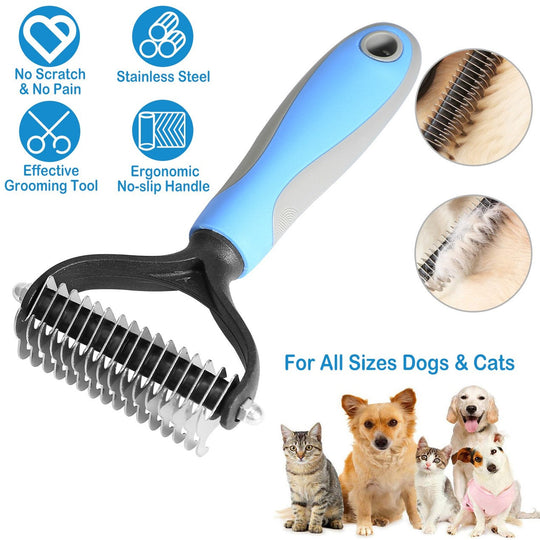🐶Dobbeltsidet kæledyrsplejekam til hunde &amp;  Katte