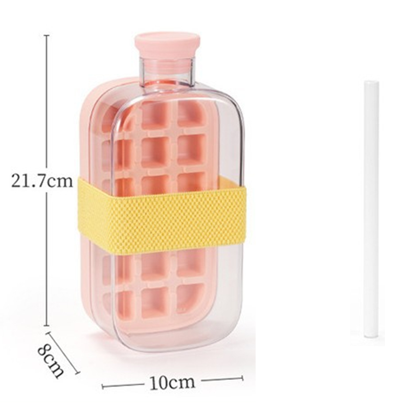 ❄️2-in-1 Ice Cube Maker Water Bottle Built-In Ice Tray, Food-Grade Silicone, Bpa-Free. Make Ice &amp; Store Water In One Bottle – Ideal For Gym, Office &amp; Travel! 🏋️‍♂️💼✈️