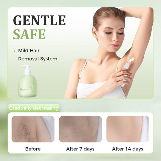 🧴 50% OFF NOW! 🪒 Gentle and Mild Set – Hair Removal Cream + Razor – Pain-Free for Sensitive Skin, No Dark Spots or Stubble 🌸