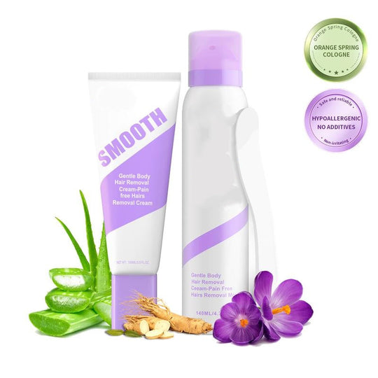 KLENIMORE™ Gentle Painless Hair Removal Cream + Hair Removal Spray Set