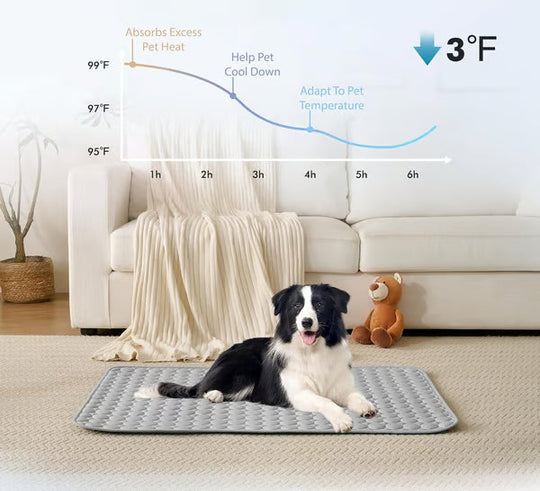🧊 50% OFF TODAY! 🐶 Dog Cooling Mat (4X Cooling Effect) ✨ Instant Heat Relief &amp; All-Day Summer Comfort for Pets ☀️🐾