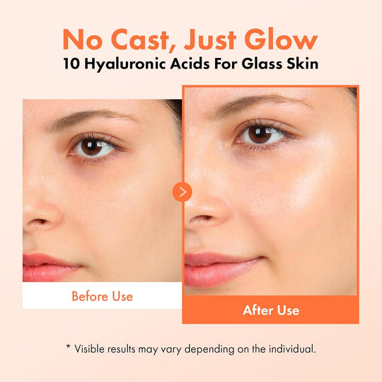 TOSOWOONG Rice Glow Sunscreen, SPF50+ Broad Spectrum Korean Sunscreen for Face, Dewy Finish No White Cast, Glass Skin Hydrating SPF Moisturizer with Rice Water &amp; Hyaluronic Acid, 50ml / 1.69 fl. oz.