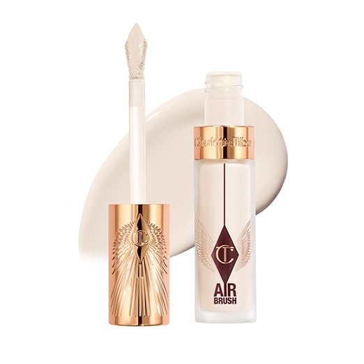 Charlotte Tilbury AIRbrush Flawless Blur Concealer - Longwear Concealer til mørke rande, pletter, rødme &amp; Mere - Fugtgivende, krølletikker &amp; Fuld dækning med en naturlig mat finish