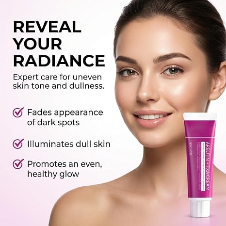 Official SOERA Korean Brightening Cream, Arbutin And Tranexamic Acid Facial Cream For Uneven Skin Tone And Dark Spot Appearance Care For Daily Skincare Routine