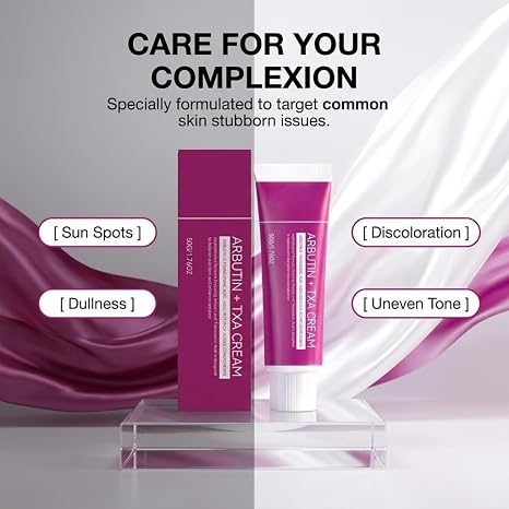 Official SOERA Korean Brightening Cream, Arbutin And Tranexamic Acid Facial Cream For Uneven Skin Tone And Dark Spot Appearance Care For Daily Skincare Routine