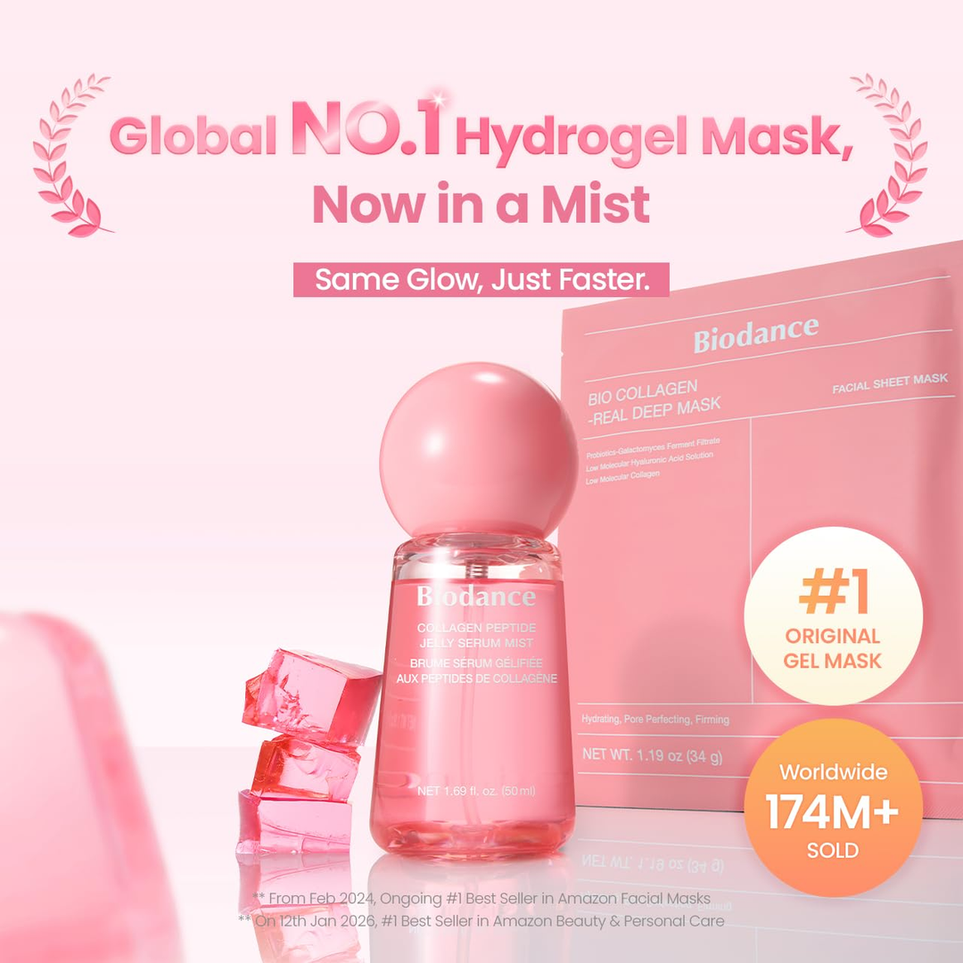 💖 BIODANCE Collagen Peptides Jelly Serum Mist ✨ Deep Hydration, Collagen Care &amp; Glass Skin Radiance 🇰🇷✨