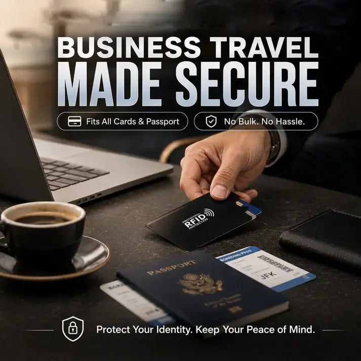 🚨 VIRAL SECURITY MUST-HAVE ! 🛡️ RFID Blocking Sleeves 💳 Instantly Protect Credit Cards from Digital Skimming &amp; Data Theft 🔒🔥⚠️1 set (5 pieces total)