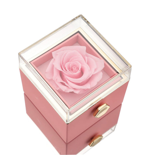 Eternal Rose Box - W/Engraved Necklace &amp; Artificial Rose