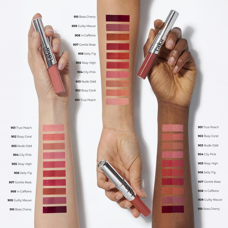 [Laka] Perfect Twin Lip — Dual-Ended Liquid Lipstick with Velvet Matte Color and Glossy Shine