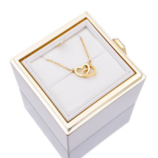 Eternal Rose Box - W/Engraved Necklace &amp; Artificial Rose