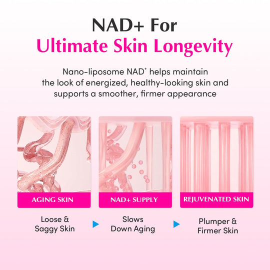 EQUALBERRY NAD+ Peptidový krém pro zvýšení hladiny NAD+ 5% &amp;  13 peptidů proti stárnutí korejské péče o pleť obličeje &amp;  Tělový krém | Zpevňující &amp;  Liftingový krém na krk Pink pro povadlou pleť (1,69 fl.oz /50ml)