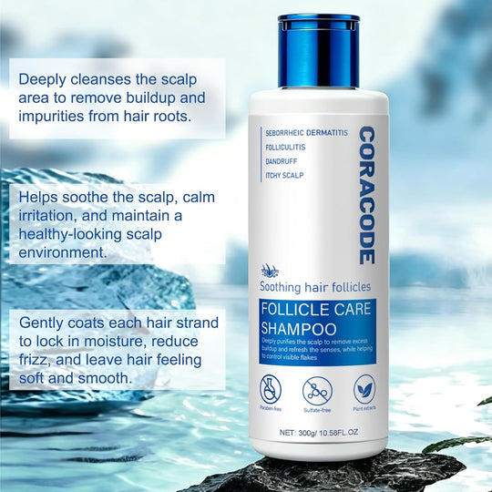Folliculitis Shampoo for Itchy, Flaky Scalp - Purifying Formula for a Soothed, Balanced Scalp &amp; Oily Scalp Care, Men &amp; Women, 10.58 Fl Oz (1)