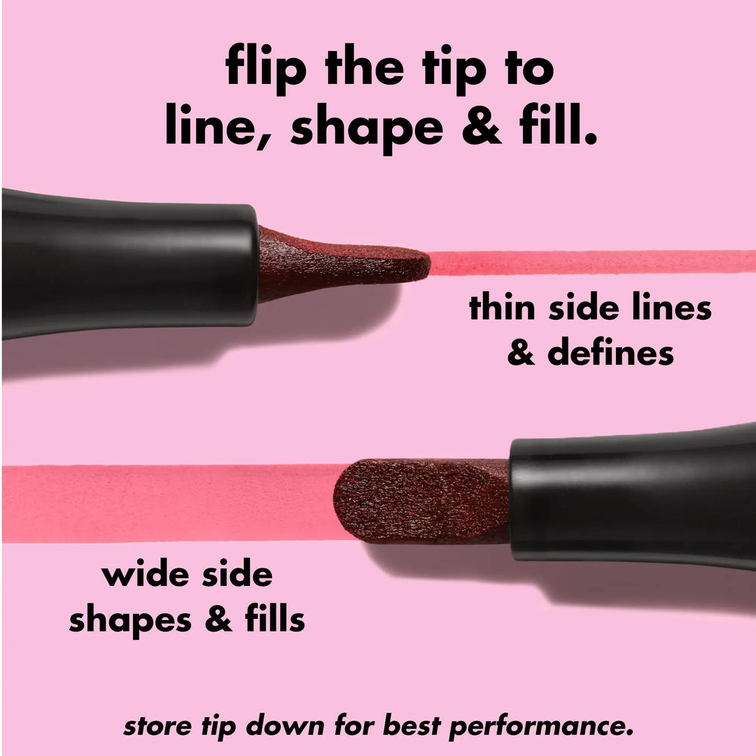 e.l.f Main Stain Lipliner Marker - Long-Lasting Lip Color Tool for Precise Lip Definition (Beauty &amp; Personal Care Makeup Accessory)