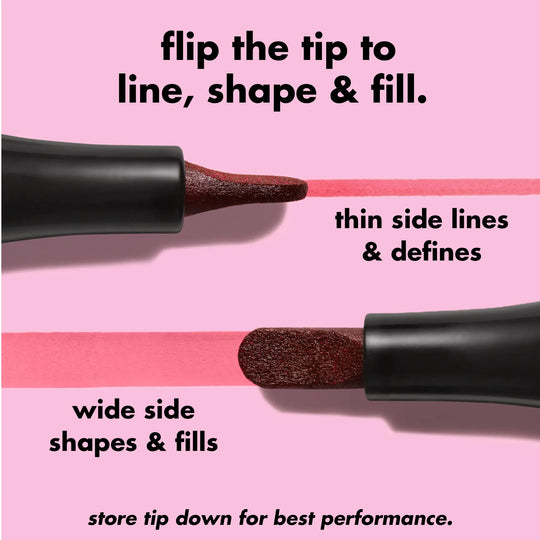 e.l.f Main Stain Lipliner Marker - Long-Lasting Lip Color Tool for Precise Lip Definition (Beauty &amp; Personal Care Makeup Accessory)