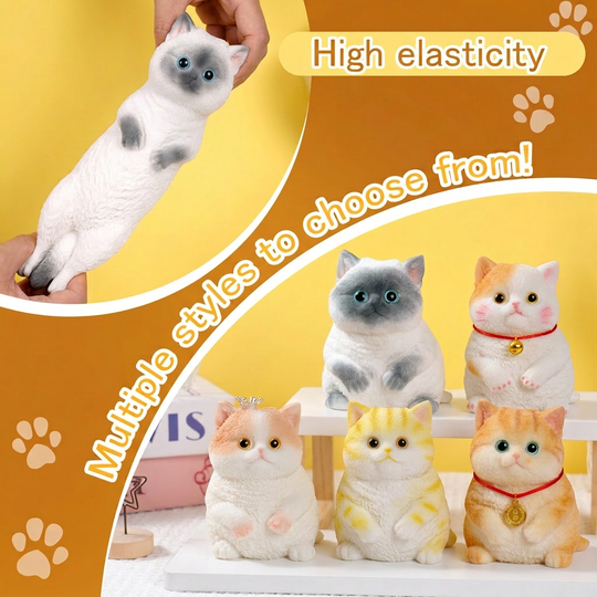 🎁 BUY 2 GET 1 FREE! 🐱 Soft &amp; Cuddly Cat – Stress-Relief Squeezable Toy ✨ Super Soft, Squishy &amp; Perfect for Relaxation 💖