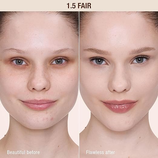 Charlotte Tilbury AIRbrush Flawless Blur Concealer - Longwear Concealer til mørke rande, pletter, rødme &amp; Mere - Fugtgivende, krølletikker &amp; Fuld dækning med en naturlig mat finish