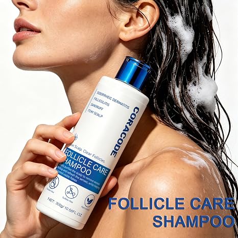 Folliculitis Shampoo for Itchy, Flaky Scalp - Purifying Formula for a Soothed, Balanced Scalp & Oily Scalp Care, Men & Women, 10.58 Fl Oz (1)