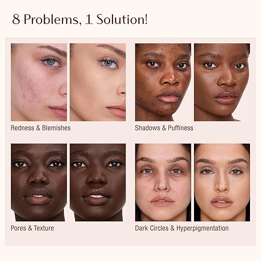 Charlotte Tilbury AIRbrush Flawless Blur Concealer - Longwear Concealer til mørke rande, pletter, rødme &amp; Mere - Fugtgivende, krølletikker &amp; Fuld dækning med en naturlig mat finish