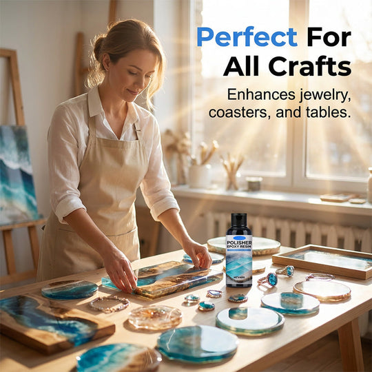 🥳2026 HOT SALE🥳🎉BUY MORE GET MORE FREE🎁 Epoxy Resin Polish – Restores dull resin to crystal‑clear high gloss. Removes scratches &amp; haze. Effortless hand polish! 🎨🌟