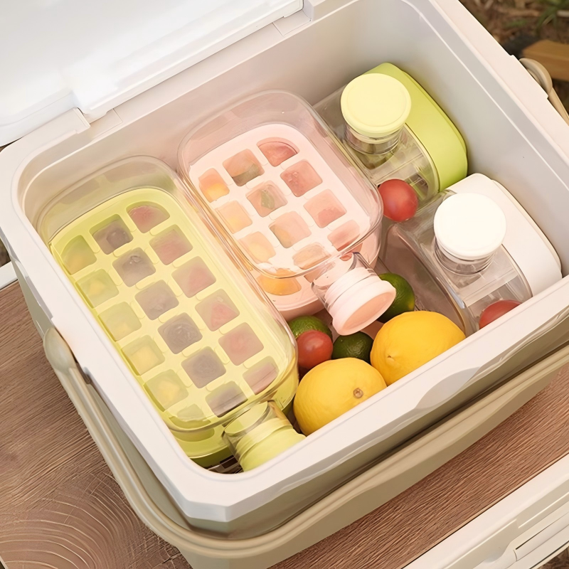 ❄️2-in-1 Ice Cube Maker Water Bottle Built-In Ice Tray, Food-Grade Silicone, Bpa-Free. Make Ice &amp; Store Water In One Bottle – Ideal For Gym, Office &amp; Travel! 🏋️‍♂️💼✈️