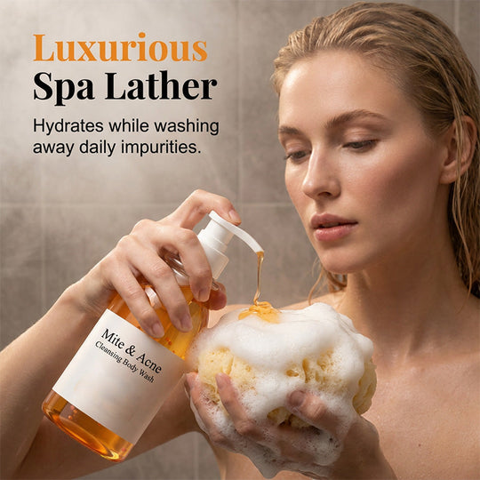 🔥 50% OFF TODAY! 🛁 Anti-Mite &amp; Acne Control Body Wash ✨ Deep Cleansing, Oil Control &amp; Clearer-Looking Skin