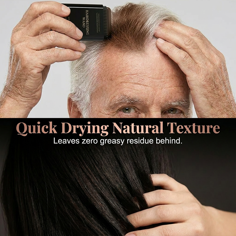 🔥 BUY 1 GET 1 FREE! 🖌️ Temporary Hair Dye Stick with Comb ✨ Instantly Covers Gray Hair &amp; Blends Naturally