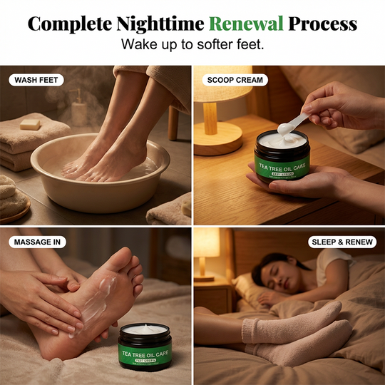 👣🔥 Buy 2 Get 1 Free! 🌿 Natural Tea Tree Oil Foot Care ✨ Refreshing, Nourishing &amp; Gentle Daily Care for Soft, Smooth Feet 💚