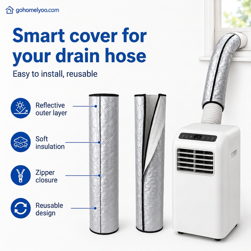 🔥 50% OFF TODAY! ❄️ AC Hose Insulation Cover – A Summer Home Essential ✨ Improve Cooling Efficiency, Reduce Heat Transfer &amp; Stay Comfortable All Season ☀️🏡