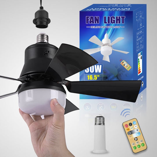 🏆LAST DAY SALE 50% OFF🔥SmartBreez 40W LED Ceiling Fan Light – 20.5 Ultra-Quiet with Remote 🎯 | E27 + FREE B22 Adapter 🔌 | For Bedroom 😴, Kitchen 👩‍🍳 &amp; Garage 🛠️