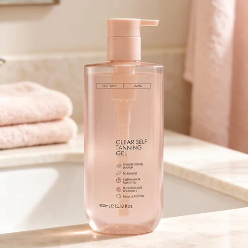 Clear Quick Dry Self Tanning Gel, Non-Stain Rinse-Free Tanner for Sensitive Skin☀️