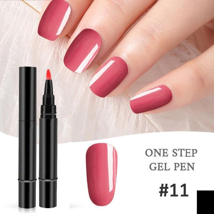 📢📢Limited Time Buy 1 Get 1 Free Only: £9.99‼️💅One Step Nail Gel Pen 🎁Free Gift -Mini Portable UV Nail Lamp✨