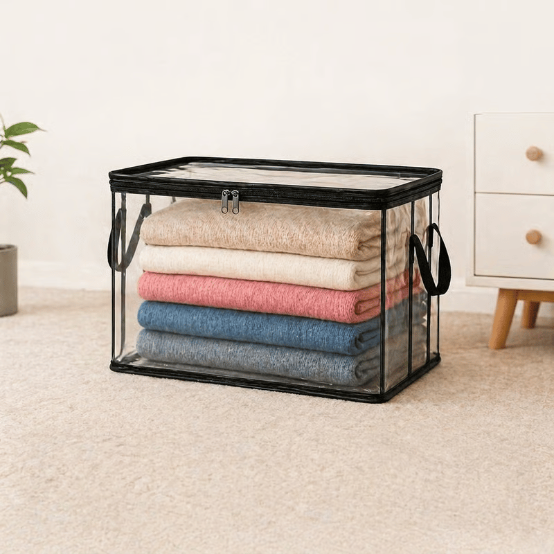 🎁 📦Large Heavy-Duty Thick Plastic Clear Storage Bag for Clothes, Moving &amp; Storage