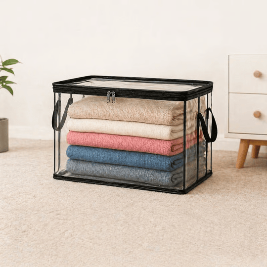 🎁 📦Large Heavy-Duty Thick Plastic Clear Storage Bag for Clothes, Moving &amp; Storage