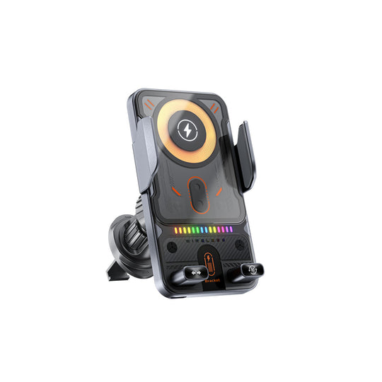 🚗📱 2-in-1 Car Phone Holder &amp; Wireless Charger – 360° Rotation, Strong Grip &amp; Fast Charging 🔋